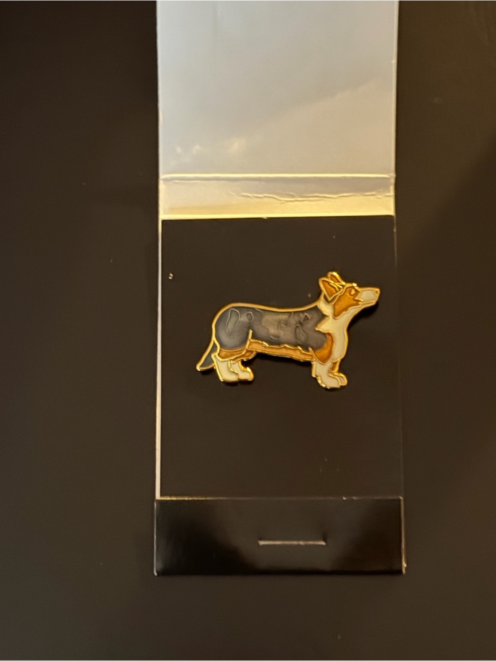 Cardigan Welsh Corgi Champleve Enameled Pin